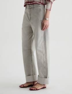 Mercer Jean Sensory Cuffed High-Rise Barrel WOMENS BOTTOMS Photo 6