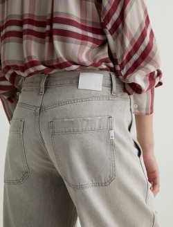 Mercer Jean Sensory Cuffed High-Rise Barrel WOMENS BOTTOMS Photo 7