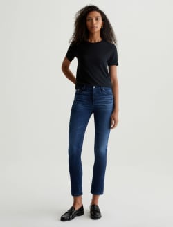 Mari 5 Years Blue Essence AG-ed™ Mid-Rise Slim Straight Leg Denim WOMENS BOTTOMS Photo 2
