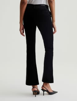 Tailored Farrah Boot Super Black/White Velvet Mid-Rise Boot WOMENS BOTTOMS Photo 7