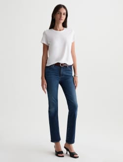 Mari Crop Jean Night Cap Mid-Rise Slim Straight WOMENS BOTTOMS Photo 2