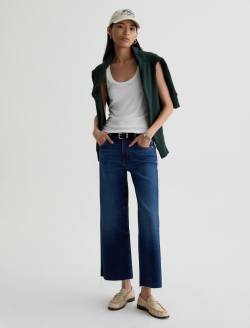 Saige Wide Leg Crop Jean Outspoken Mid-Rise Ankle Fit WOMENS BOTTOMS Photo 2