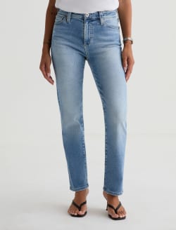 Mari Crop Marina Blue Mid-Rise Slim Straight WOMENS BOTTOMS Photo 10