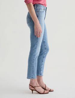 Mari Crop Marina Blue Mid-Rise Slim Straight WOMENS BOTTOMS Photo 5