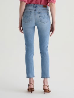 Mari Crop Marina Blue Mid-Rise Slim Straight WOMENS BOTTOMS Photo 8