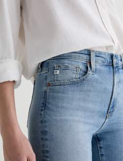 Farrah Boot Crop Marina Blue Mid-Rise Fit WOMENS BOTTOMS Photo 4