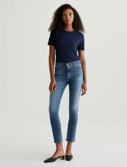 Mari 15 Years Shoreline AG-ed™ Mid-Rise Slim Straight Leg Denim WOMENS BOTTOMS Photo 1