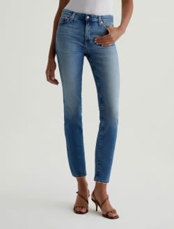 Mari Crop 13 Years Reign AG-ed™ Mid-Rise Slim Straight Leg Denim WOMENS BOTTOMS Photo 3