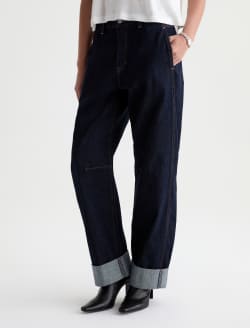 Mercer Jean Squaw Valley Cuffed High-Rise Barrel WOMENS BOTTOMS Photo 4