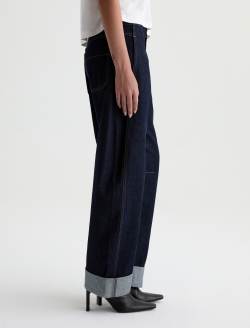 Mercer Jean Squaw Valley Cuffed High-Rise Barrel WOMENS BOTTOMS Photo 5