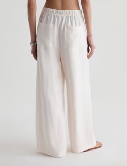 Century Cinched Pant Champagne Linen Cinched Wide Leg WOMENS BOTTOMS Photo 8