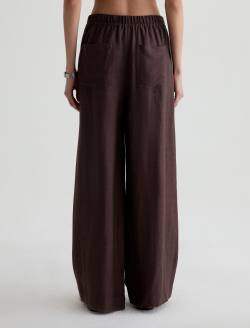 Century Cinched Pant Oak Barrel Linen Cinched Wide Leg WOMENS BOTTOMS Photo 8