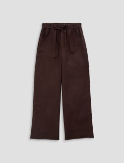 Century Cinched Pant Oak Barrel Linen Cinched Wide Leg WOMENS BOTTOMS Photo 1