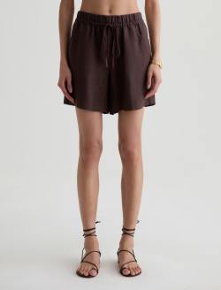 Century Cinched Short Oak Barrel Linen Cinched Short WOMENS BOTTOMS Photo 3