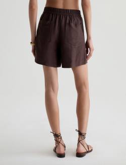 Century Cinched Short Oak Barrel Linen Cinched Short WOMENS BOTTOMS Photo 8