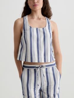 Alpha Tank Line Up Side Button Shell WOMENS TOPS Photo 2