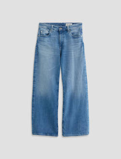 Saige Wide Leg Crop Oceanic Mid-Rise Fit WOMENS BOTTOMS Photo 1