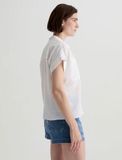 Ellis Shirt White Short Sleeve Dolman Shirt WOMENS TOPS Photo 7