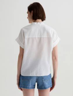 Ellis Shirt White Short Sleeve Dolman Shirt WOMENS TOPS Photo 8
