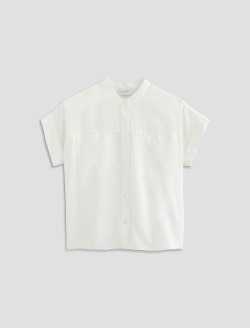 Ellis Shirt White Short Sleeve Dolman Shirt WOMENS TOPS Photo 1