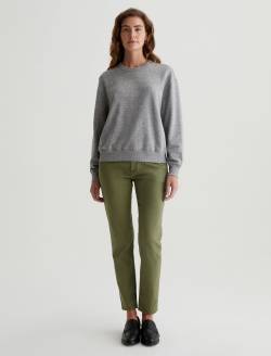 Nova Crew Heather Grey Relaxed Crew Neck Sweatshirt WOMENS TOPS Photo 4