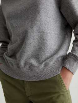 Nova Crew Heather Grey Relaxed Crew Neck Sweatshirt WOMENS TOPS Photo 5