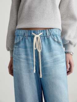Stella Off-Duty Denim Sweatpant Splash Printed French Terry WOMENS BOTTOMS Photo 4