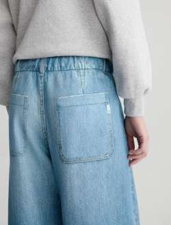 Stella Off-Duty Denim Sweatpant Splash Printed French Terry WOMENS BOTTOMS Photo 7