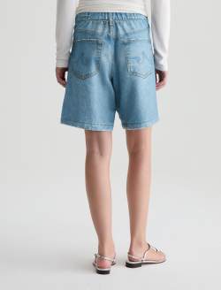 Ex-Boyfriend Off-Duty Denim Sweatshort Splash Printed French Terry WOMENS BOTTOMS Photo 7