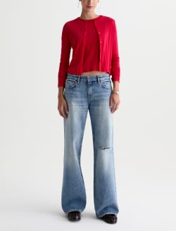 Sadie Crew Recording Red 90's Vintage Crop Tee WOMENS TOPS Photo 5