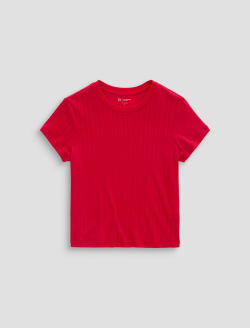 Sadie Crew Recording Red 90's Vintage Crop Tee WOMENS TOPS Photo 1
