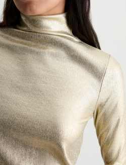 Chels Turtleneck Showtime Slim Rib Knit WOMENS TOPS Photo 3