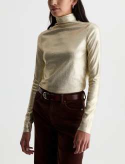 Chels Turtleneck Showtime Slim Rib Knit WOMENS TOPS Photo 7
