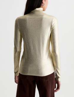 Chels Turtleneck Showtime Slim Rib Knit WOMENS TOPS Photo 8
