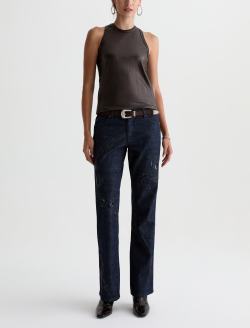 Michelle Top Ltt Lt Burnt Umber Coated High-Neck Tank WOMENS TOPS Photo 5