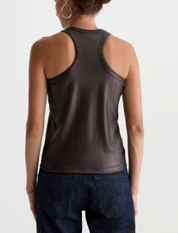 Michelle Top Ltt Lt Burnt Umber Coated High-Neck Tank WOMENS TOPS Photo 8