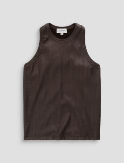 Michelle Top Ltt Lt Burnt Umber Coated High-Neck Tank WOMENS TOPS Photo 1