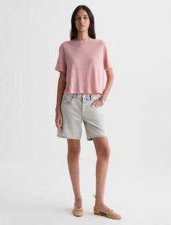 Ex-Boyfriend Short Mojave Pink Mid-Rise Bermuda WOMENS BOTTOMS Photo 2