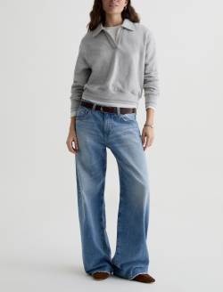 Adria Jean Stockholm Snowdrift Embellished Low-Rise Wide Leg WOMENS BOTTOMS Photo 2