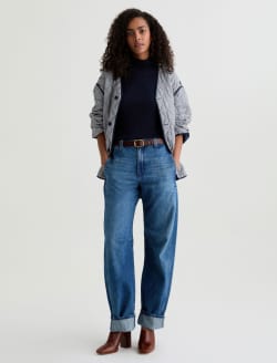 Mercer Nouveau Cuffed High-Rise Barrel WOMENS BOTTOMS Photo 2