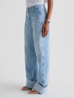Mercer Sunset Blues Cuffed High-Rise Barrel WOMENS BOTTOMS Photo 11
