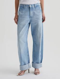 Mercer Sunset Blues Cuffed High-Rise Barrel WOMENS BOTTOMS Photo 3