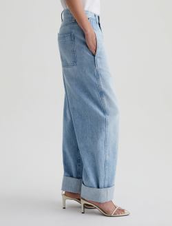 Mercer Sunset Blues Cuffed High-Rise Barrel WOMENS BOTTOMS Photo 5