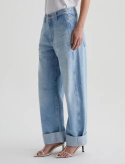 Mercer Sunset Blues Cuffed High-Rise Barrel WOMENS BOTTOMS Photo 6