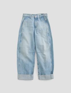 Mercer Sunset Blues Cuffed High-Rise Barrel WOMENS BOTTOMS Photo 1