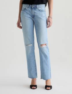 Sandra Jean Soft Focus Destructed Low-Rise Straight WOMENS BOTTOMS Photo 3