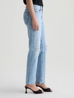 Sandra Jean Soft Focus Destructed Low-Rise Straight WOMENS BOTTOMS Photo 5