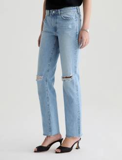 Sandra Jean Soft Focus Destructed Low-Rise Straight WOMENS BOTTOMS Photo 7