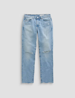 Sandra Jean Soft Focus Destructed Low-Rise Straight WOMENS BOTTOMS Photo 1