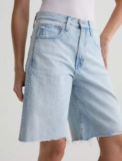 Hattie Short Sunfaded Destructed High-Rise Bermuda WOMENS BOTTOMS Photo 4